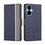 For Tecno Camon 19 / 19 Pro Twill Texture Side Buckle Leather Phone Case(Blue)