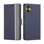 For Tecno Spark 9 Pro Twill Texture Side Buckle Leather Phone Case(Blue)