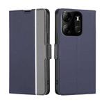 For Tecno Spark GO 2023 Twill Texture Side Buckle Leather Phone Case(Blue)