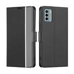 For Nokia G22 Twill Texture Side Buckle Leather Phone Case(Black)