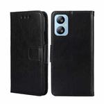 For Blackview A52 Crystal Texture Leather Phone Case(Black)