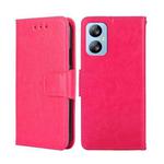 For Blackview A52 Crystal Texture Leather Phone Case(Rose Red)