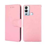 For Infinix Hot 12i Crystal Texture Leather Phone Case(Pink)