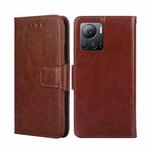 For Infinix Note 12 VIP Crystal Texture Leather Phone Case(Brown)