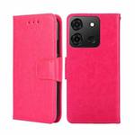 For Infinix Smart 7 Crystal Texture Leather Phone Case(Rose Red)