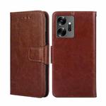 For Infinix Zero 20 Crystal Texture Leather Phone Case(Brown)