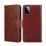 For Motorola Moto G Power 2023 Crystal Texture Leather Phone Case(Brown)