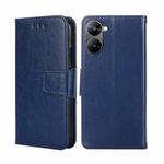 For Realme V30 5G / V30T Crystal Texture Leather Phone Case(Royal Blue)