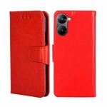 For Realme V30 5G / V30T Crystal Texture Leather Phone Case(Red)