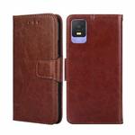 For TCL 403 Crystal Texture Leather Phone Case(Brown)