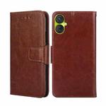 For Tecno Spark 9 Pro Crystal Texture Leather Phone Case(Brown)