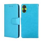 For Tecno Spark 9 Pro Crystal Texture Leather Phone Case(Sky Blue)