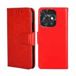 For Tecno Spark 10C Crystal Texture Leather Phone Case(Red)