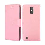 For ZTE Blade A32 Crystal Texture Leather Phone Case(Pink)