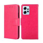 For Xiaomi Redmi Note 12 4G Global Crystal Texture Leather Phone Case(Rose Red)