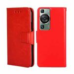 For Huawei P60 / P60 Pro Crystal Texture Leather Phone Case(Red)