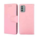 For Nokia G22 Crystal Texture Leather Phone Case(Pink)
