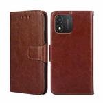 For Honor X5 4G Crystal Texture Leather Phone Case(Brown)