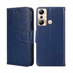 For Infinix Hot 20i Crystal Texture Leather Phone Case(Royal Blue)