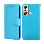 For Infinix Hot 20i Crystal Texture Leather Phone Case(Sky Blue)