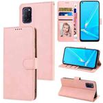 For OPPO A72 / A52 / A92 4G Fantasy Skin-feel Calfskin Texture Leather Phone Case(Pink)