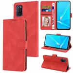 For OPPO A72 / A52 / A92 4G Fantasy Skin-feel Calfskin Texture Leather Phone Case(Red)