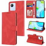 For Realme C30 4G / C30s / Narzo 50i Prime Fantasy Skin-feel Calfskin Texture Leather Phone Case(Red)