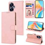 For Realme C55 4G Global Fantasy Skin-feel Calfskin Texture Leather Phone Case(Pink)