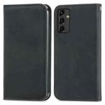 For Samsung Galaxy A14 5G Retro Skin Feel Magnetic Leather Phone Case(Black)