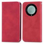 For Honor Magic5 Lite Retro Skin Feel Magnetic Leather Phone Case(Red)