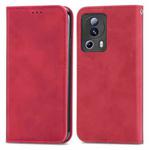 For Xiaomi 13 Lite Retro Skin Feel Magnetic Leather Phone Case(Red)