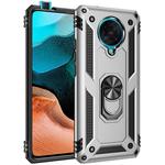For Xiaomi Redmi K30 Pro Shockproof TPU + PC Protective Case with 360 Degree Rotating Holder(Silver)
