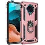 For Xiaomi Redmi K30 Pro Shockproof TPU + PC Protective Case with 360 Degree Rotating Holder(Rose Gold)