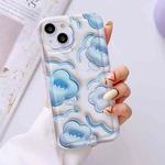 For iPhone 13 Airbag TPU Phone Case(Blue Clouds)