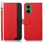 For Motorola Moto G35 5G KHAZNEH Litchi Texture Leather RFID Phone Case(Red)