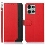 For Motorola Moto G75 5G KHAZNEH Litchi Texture Leather RFID Phone Case(Red)