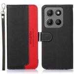 For Motorola Moto G15 4G / G05 KHAZNEH Litchi Texture Leather RFID Phone Case(Black)