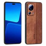 For Xiaomi 13 Lite / Civi 2 AZNS 3D Embossed Skin Feel Phone Case(Brown)