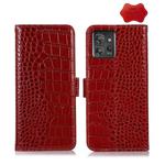 For Motorola ThinkPhone 5G Crocodile Top Layer Cowhide Leather Phone Case(Red)