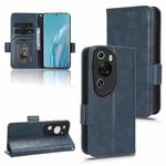 For Huawei P60 Art Symmetrical Triangle Leather Phone Case(Blue)