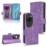 For Huawei P60 Art Symmetrical Triangle Leather Phone Case(Purple)