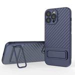 For iPhone 13 Pro Max Wavy Texture TPU Phone Case with Lens Film(Royal Blue)