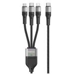 DUZZONA A4 5A USB-C / Type-C to USB-C / Type-C + 8 Pin + Micro USB Fast Charging Data Cable, Cable Length: 1.3m