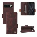 For Google Pixel 8 Pro Magnetic Clasp Leather Phone Case(Brown)