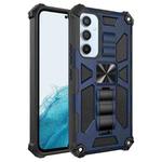 For Samsung Galaxy A54 5G Armor Shockproof TPU + PC Magnetic Protective Phone Case with Holder(Blue)