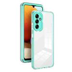 For Samsung Galaxy A24 4G 3 in 1 Clear TPU Color PC Frame Phone Case(Light Green)