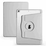 For iPad Air / Air 2 / 9.7 2018 / 2017 Acrylic 360 Degree Rotation Holder Tablet Leather Case(Grey)