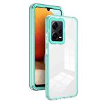 For Xiaomi Redmi Note 12 Pro+ Global 3 in 1 Clear TPU Color PC Frame Phone Case(Light Green)