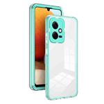 For Xiaomi Redmi Note 12 5G Global / Poco X5 3 in 1 Clear TPU Color PC Frame Phone Case(Light Green)