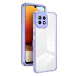 3 in 1 Clear TPU Color PC Frame Phone Case For Xiaomi Mi 11 Lite / 11 Lite 5G / 11 Lite 5G NE(Purple)